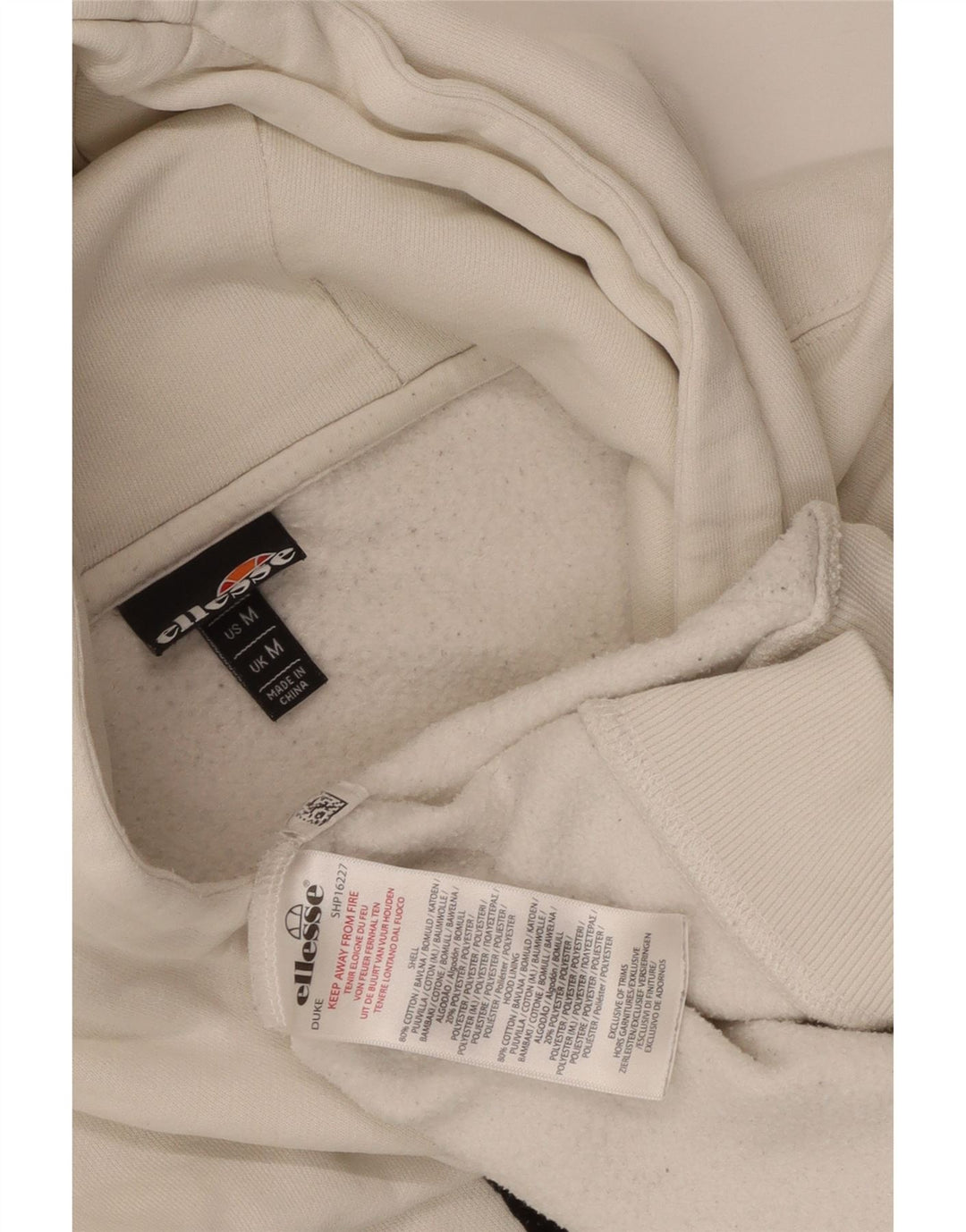 Pulover pentru bărbați Ellesse Duke Graphic, bumbac alb mediu