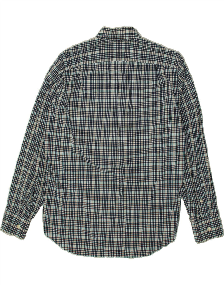 J. CREW Mens Shirt Medium Blue Check Cotton Vintage J. Crew and Second-Hand J. Crew from Messina Hembry 