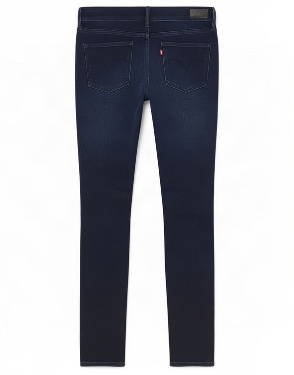 Blugi slim cu talie medie Levi's pentru femei L30 L34 bleumarin