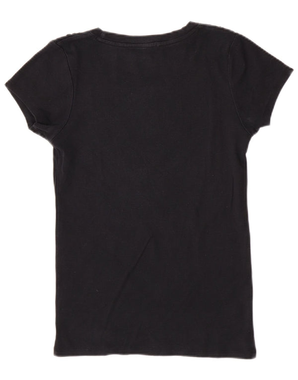 Tricou grafic Liu Jo pentru femei Top UK 14 mare, negru, bumbac