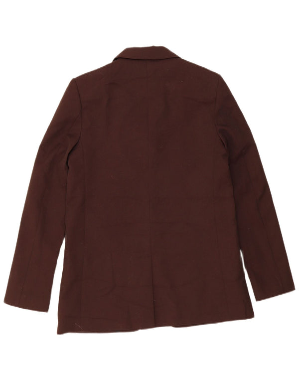 Blazer pentru bărbați Zara, cu 2 nasturi, UK 34 XS Poliester maro