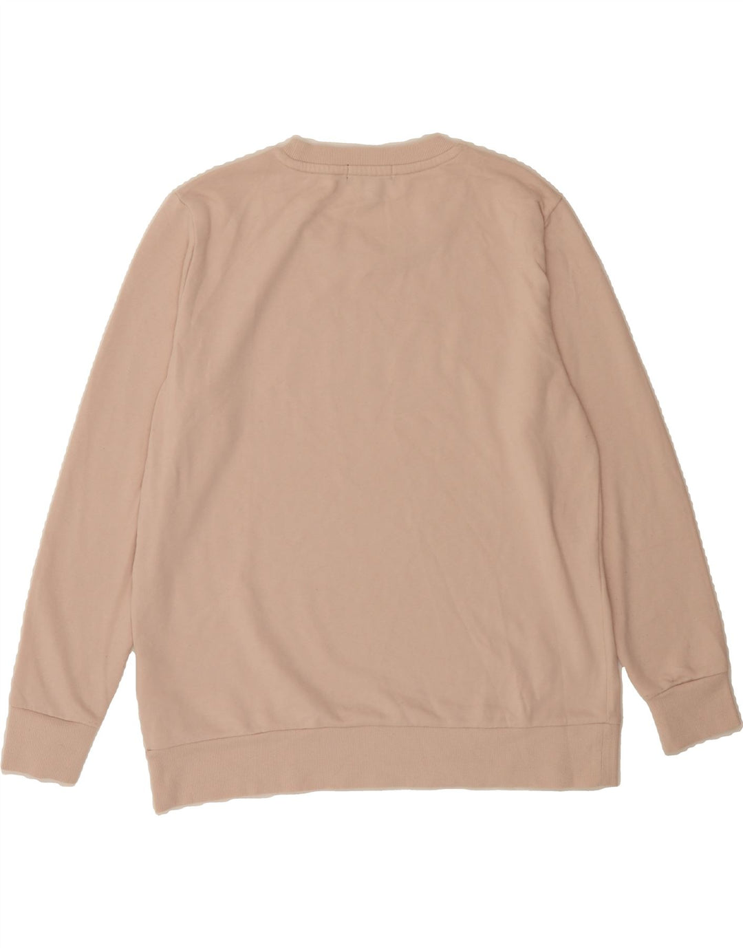 DKNY Womens Graphic Sweatshirt Jumper UK 14 Medium Pink Cotton Vintage Dkny and Second-Hand Dkny from Messina Hembry 