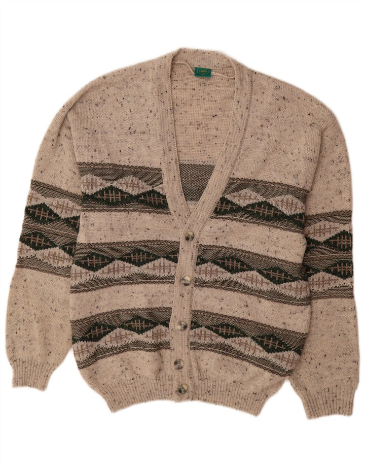 Pulover Cardigan Bărbați C&A Canda Mediu Bej Geometric Acrilic