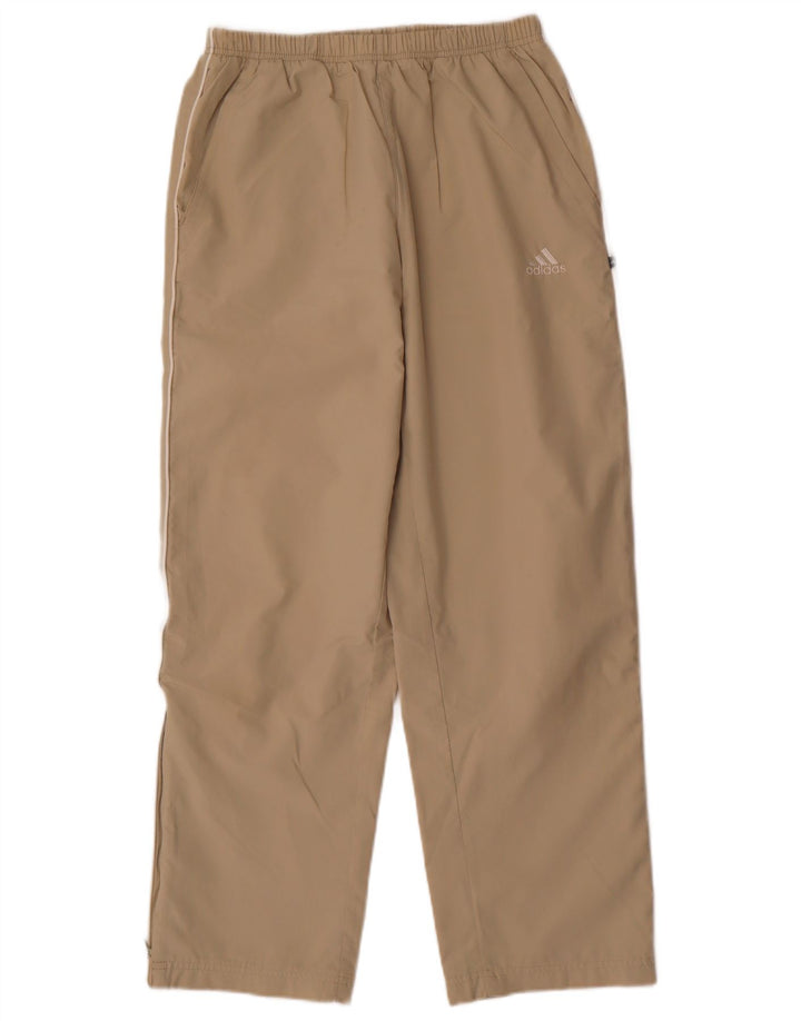 Pantaloni de trening Adidas baieti 13-14 ani poliester bej