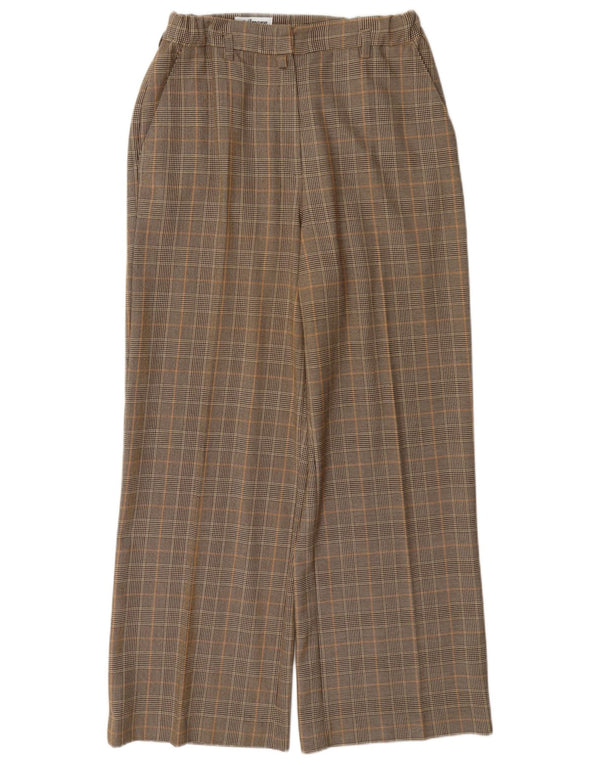 Pantaloni chino pentru femei cu picioare largi Steilmann UK 16 mare W32 L28 bej check