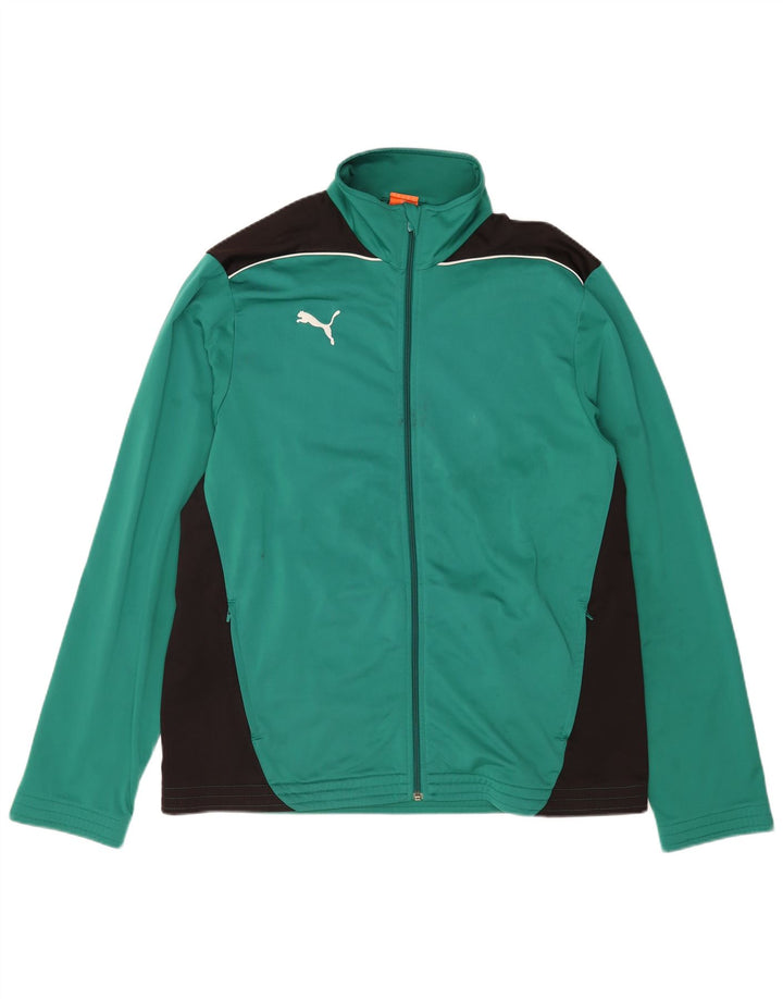Jachetă de trening pentru bărbați Puma, XL, verde, color block