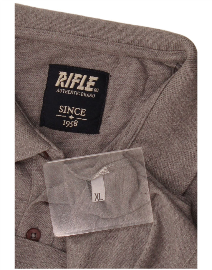 Cămașă polo cu mânecă lungă pentru bărbați Rifle XL, gri pătat
