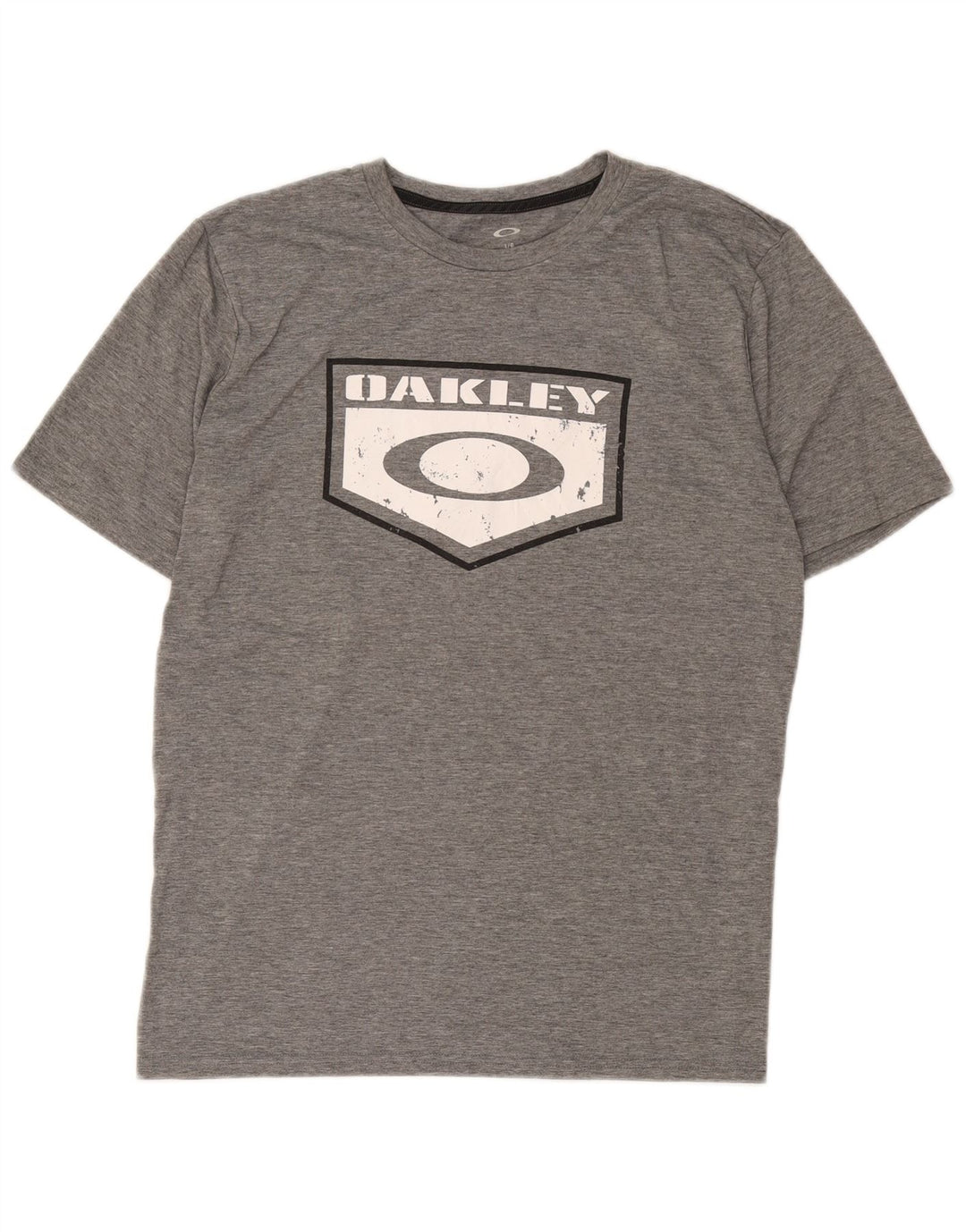 Tricou grafic Oakley pentru bărbați, cu croială regulată, mare, gri