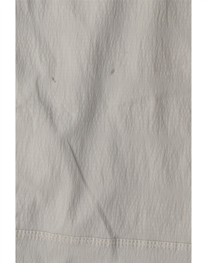 Pantaloni tăiați drept pentru femei ATHLETA US 12 Large W32 L24 Nylon alb