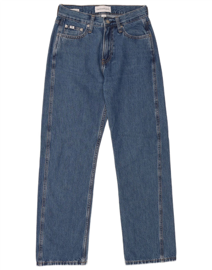 Blugi drepti pentru femei Calvin Klein W26 L28 Bumbac albastru
