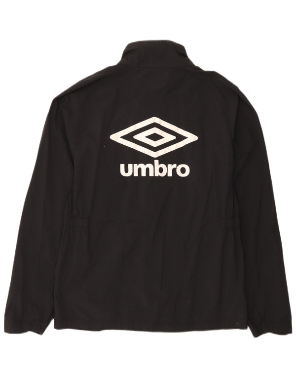 Jachetă de ploaie grafică Umbro pentru femei UK 14 Medium Black Nylon