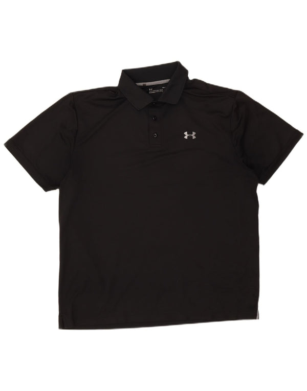 Tricou polo Under Armour Heat Gear pentru bărbați, mare, negru