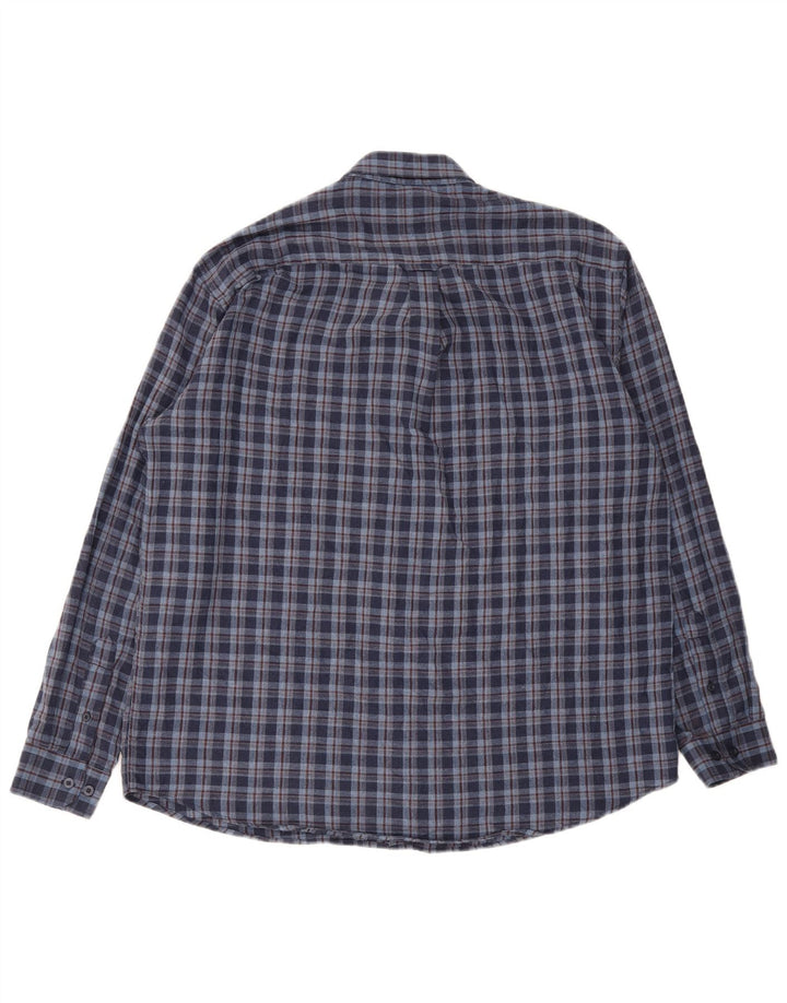 Cămașă de flanel pentru bărbați James Pringle, XL, poliester cu carouri bleumarin