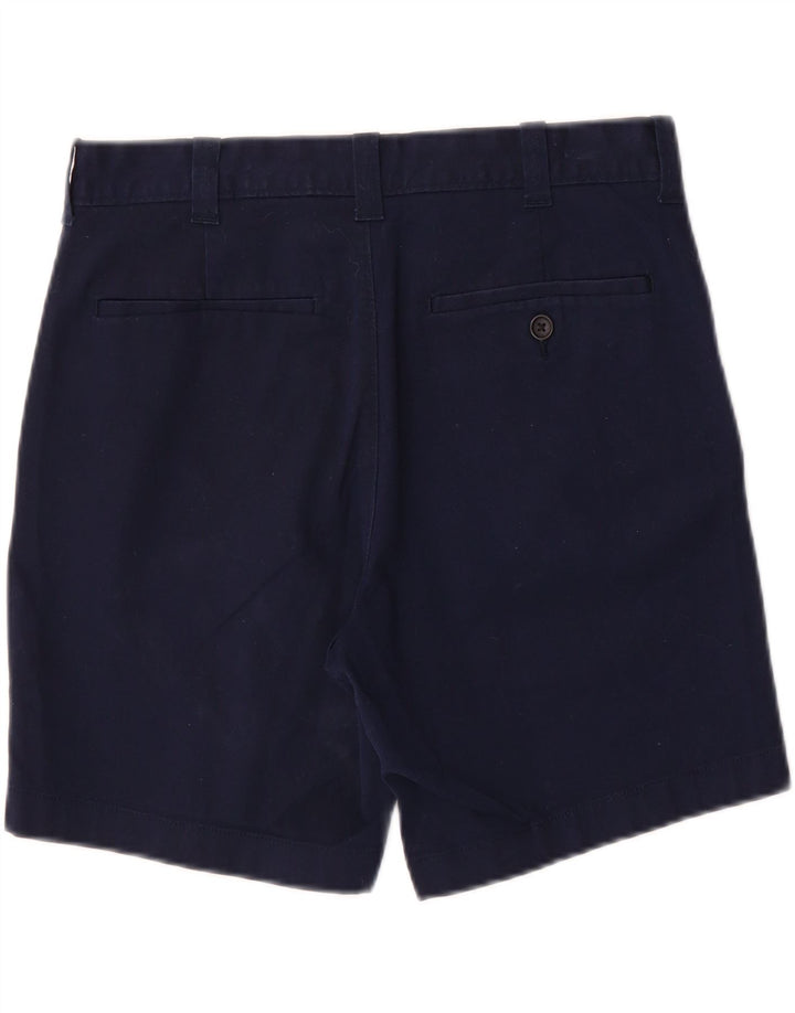 J. CREW Mens Chino Shorts W30 Medium Navy Blue Cotton Vintage J. Crew and Second-Hand J. Crew from Messina Hembry 