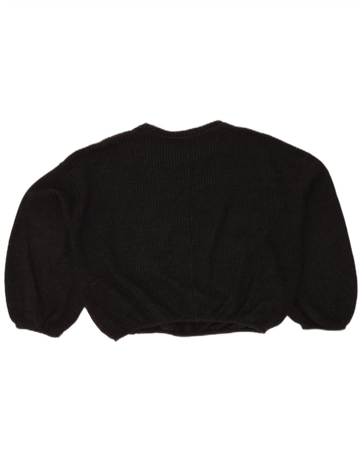 Pulover oversize cu gât de barca Zara pentru femei UK 14 Gri mediu