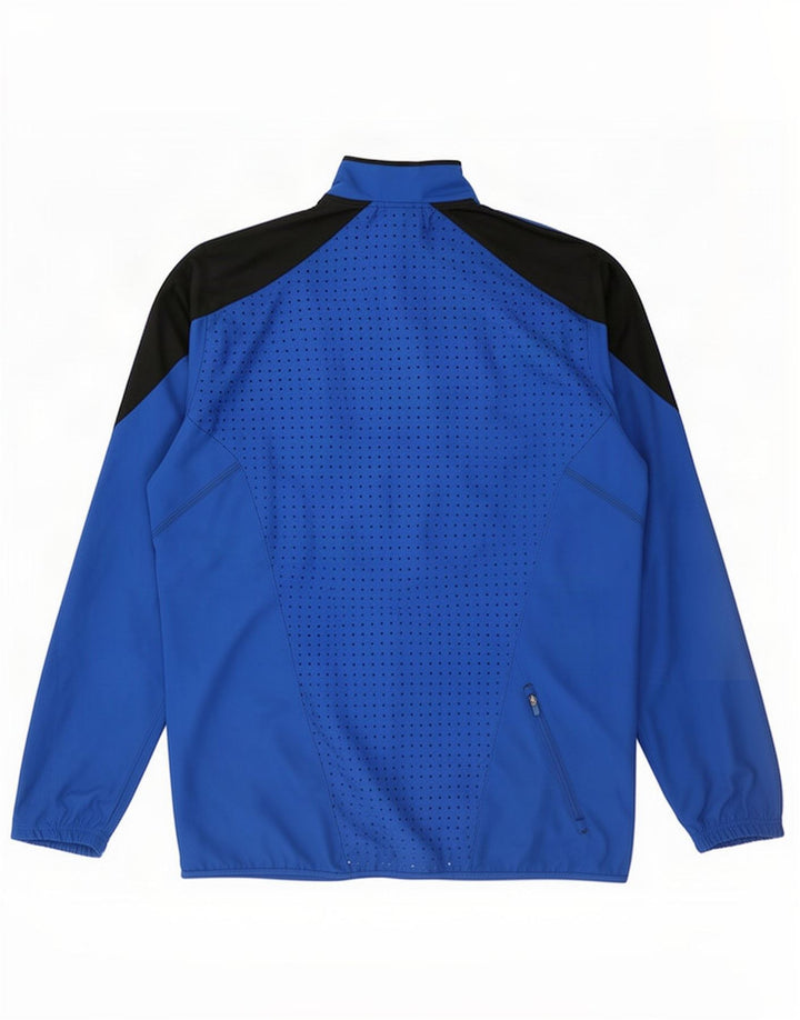 Jachetă de trening pentru bărbați Adidas, mare, albastru, poliester color bloc