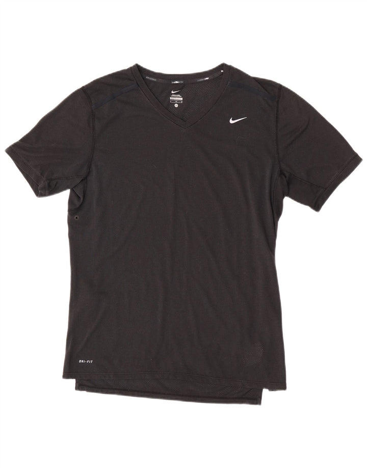 Tricou Nike Dri Fit pentru bărbați Top Mediu Negru Poliester