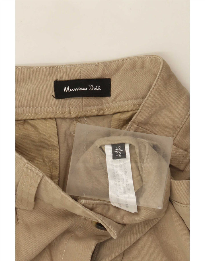 Massimo Dutti Pantaloni Casual Bootcut pentru Damă EU 42 Mari L32 L32 Bej