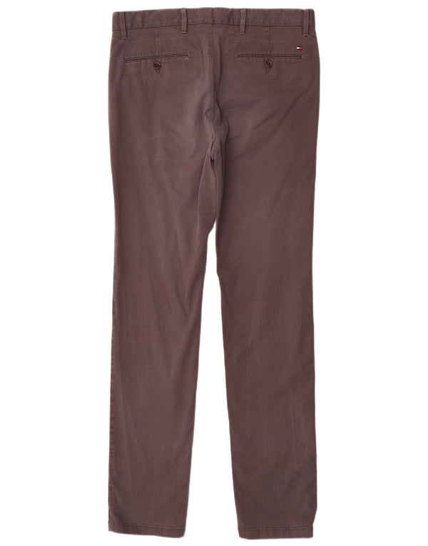 TOMMY HILFIGER Pantaloni chino slim pentru bărbați L33 L34 bumbac gri