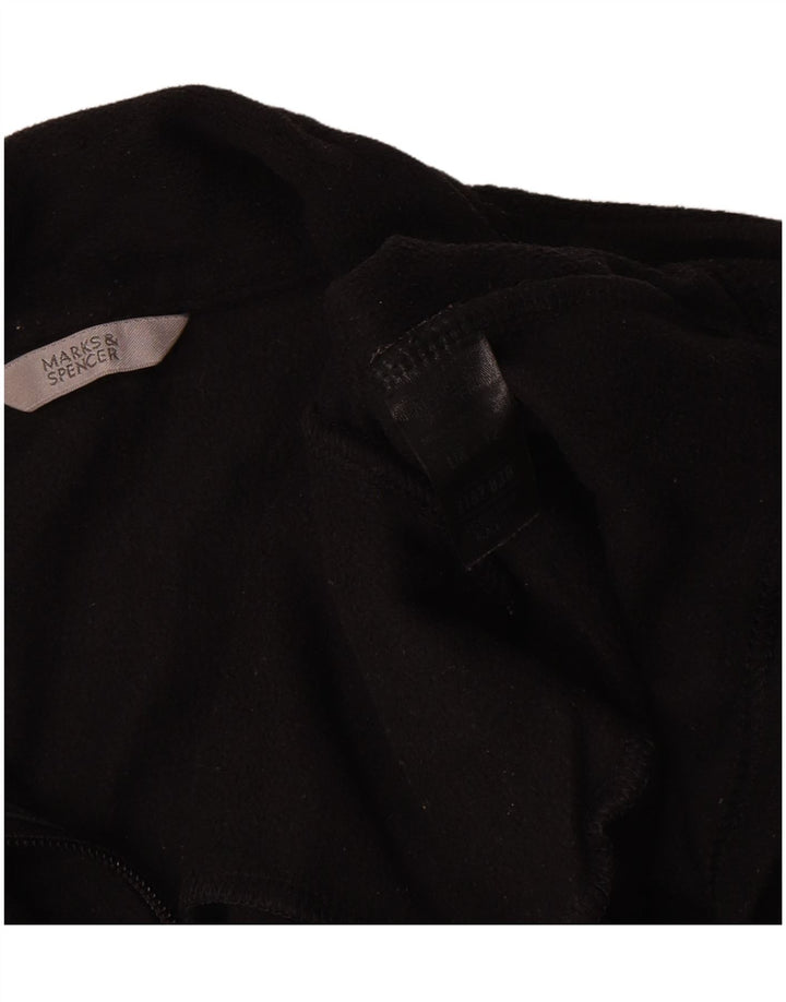 Jachetă fleece pentru femei Marks & Spencer UK 12 Poliester mediu negru
