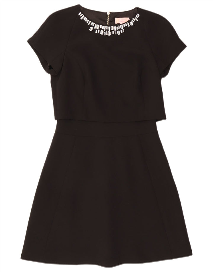 Rochie A-Line pentru femei Ted Baker Mărimea 0 2XS Poliester negru
