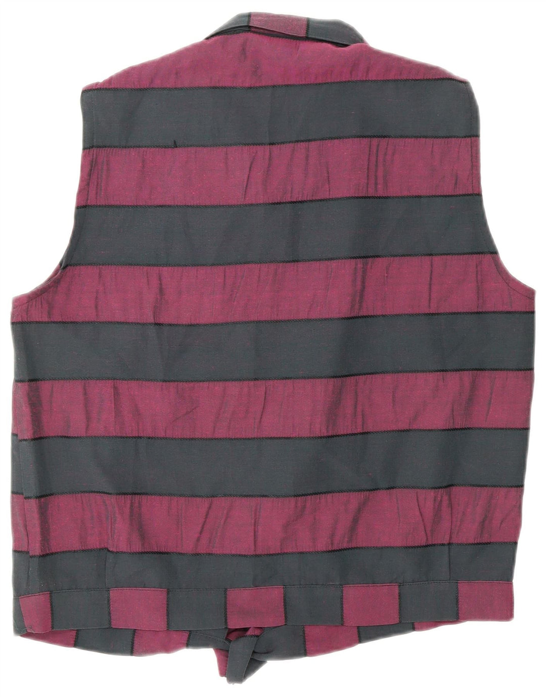 Bluză pentru femei VINTAGE cămașă cu cravată în față UK 16 Medium Black Dunge