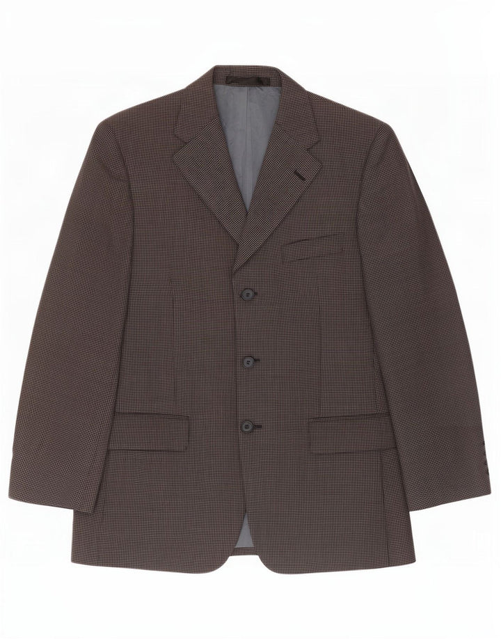 Jachetă pentru bărbați Marks & Spencer Blazer scurtă UK 38 Mediu Bleumarin Geometric