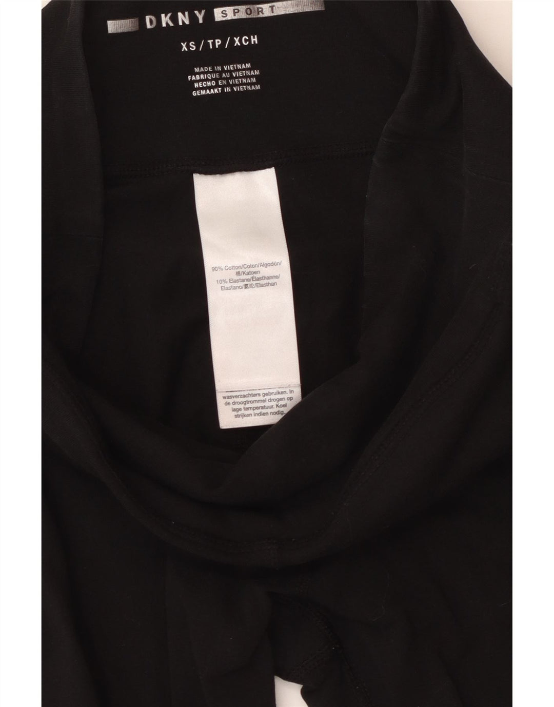 Leggings grafic Dkny pentru femei UK 4 XS bumbac negru