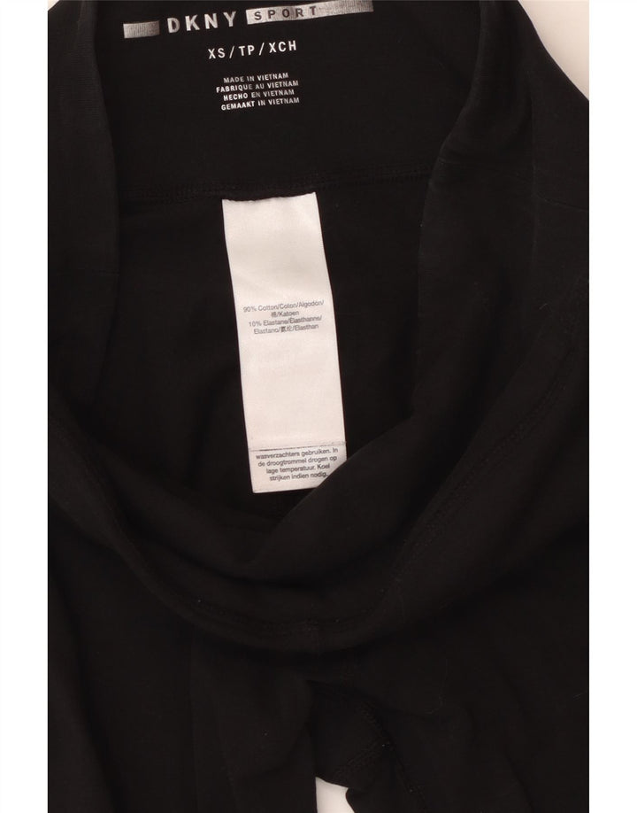 Leggings grafic Dkny pentru femei UK 4 XS bumbac negru