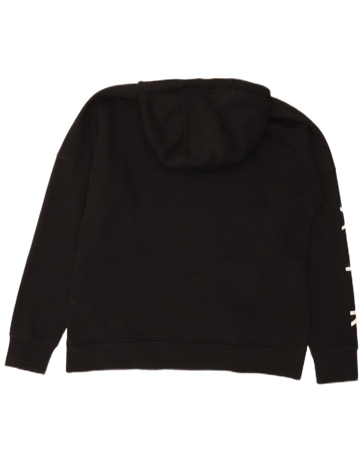 Pulover Nike Graphic Zip pentru bărbați, bumbac mare, negru