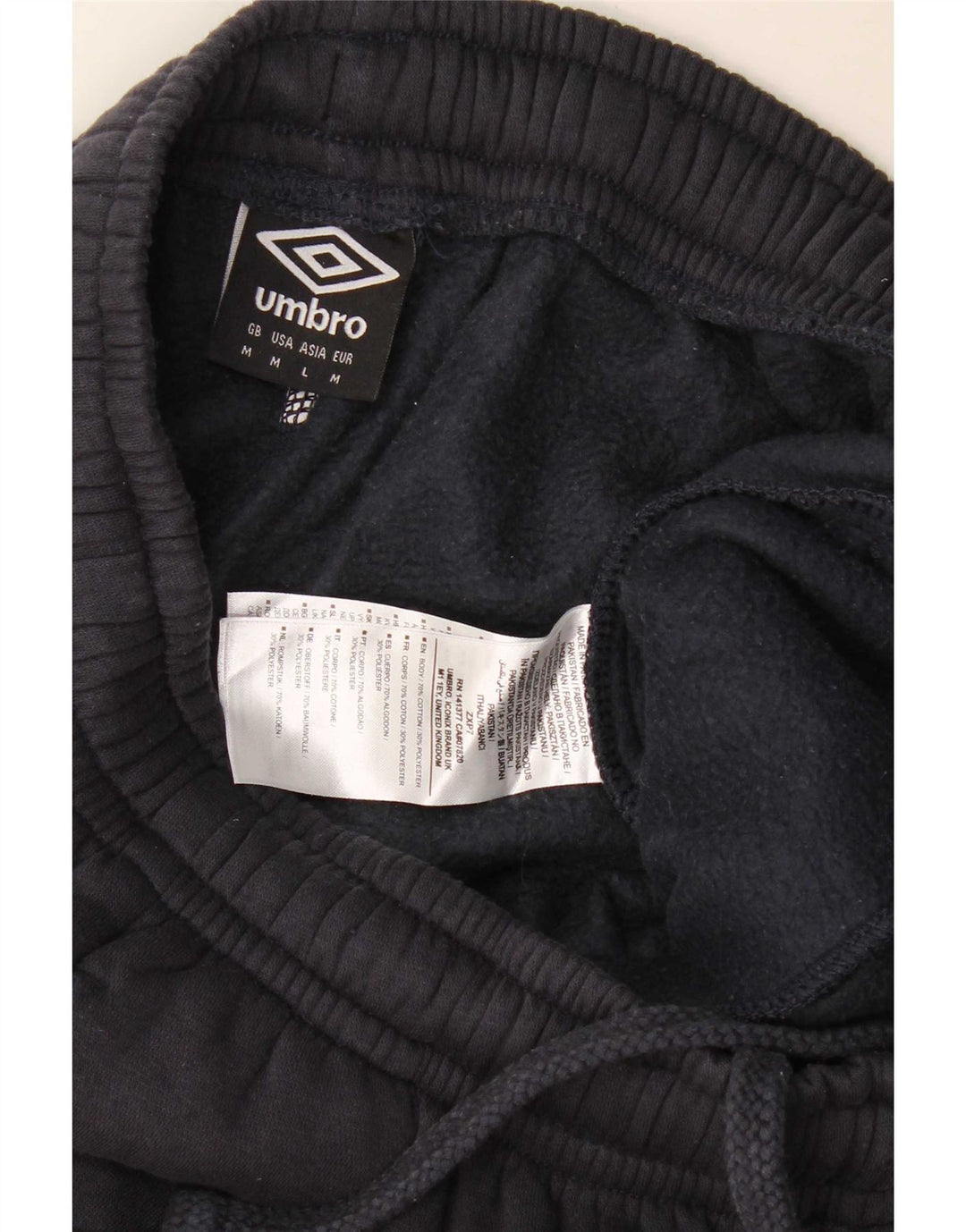 Pantaloni scurți sport Umbro pentru bărbați, bumbac, albastru bleumarin mediu
