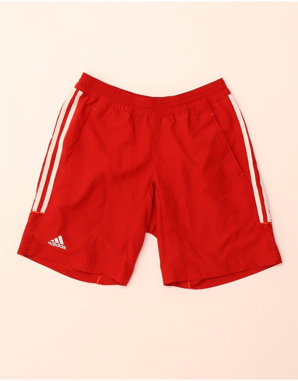 Pantaloni scurți sport Climalite Adidas pentru femei UK 8 Small Red Poliester