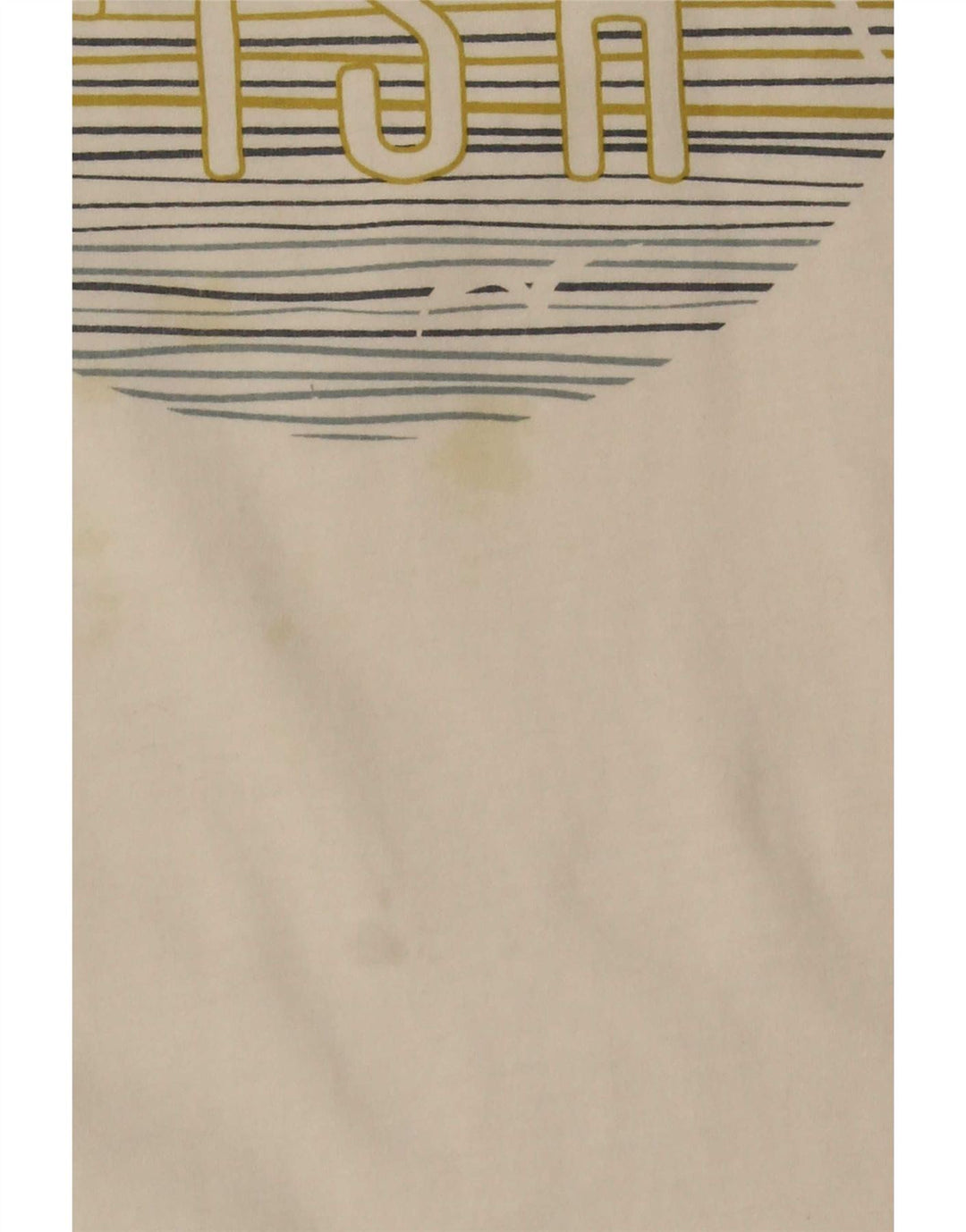 Tricou grafic pentru bărbați Weird Fish Top XL Bumbac alb