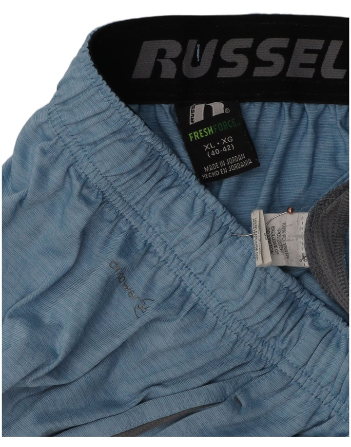 Pantaloni scurți sport pentru bărbați RUSSELL ATHLETIC XL, albastru, poliester color bloc