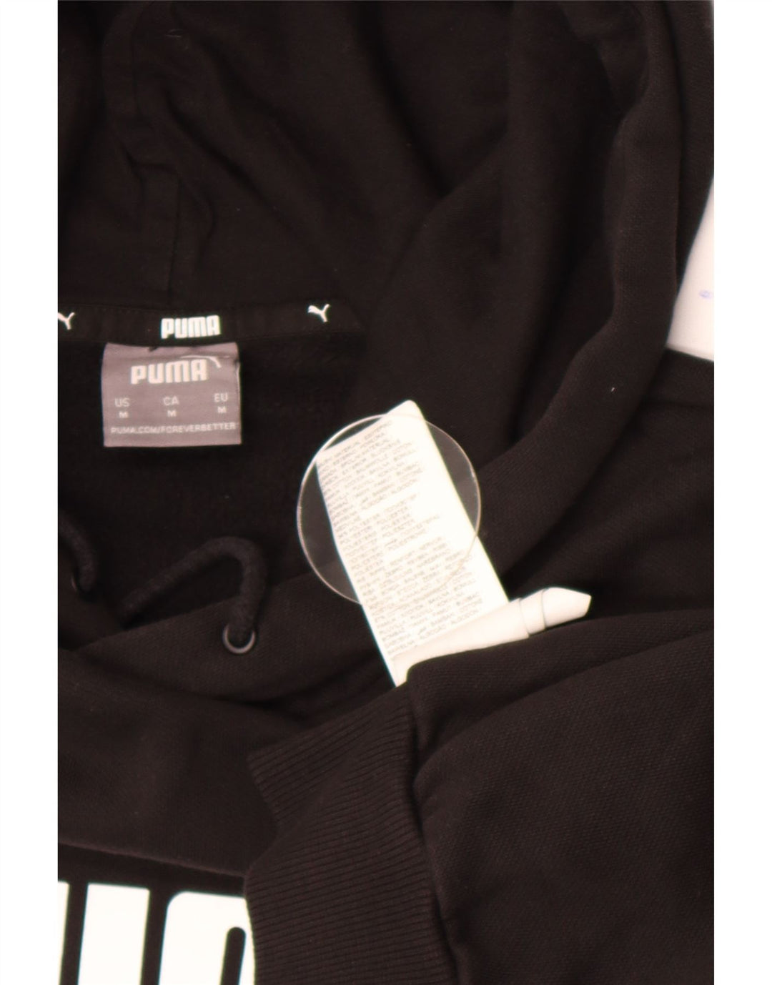 Pulover pentru bărbați Puma Graphic Hoodie, bumbac mediu negru