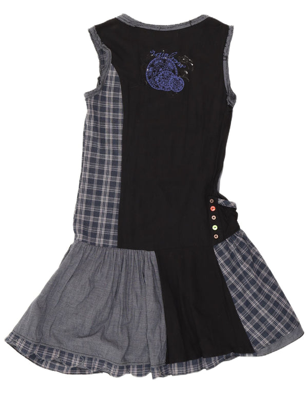 Rochie Desigual pentru femei cu talie scazuta EU 38 Medium Patchwork bleumarin