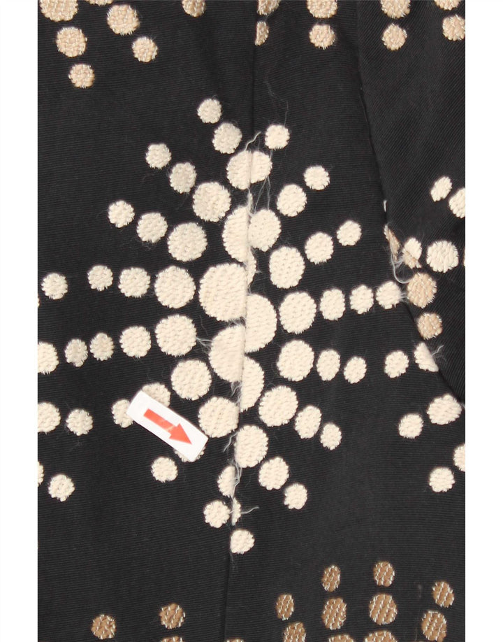 Palton pentru femei Desigual EU 42 Poliester geometric geometric mare, negru