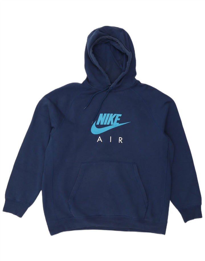 Pulover NIKE Air Graphic pentru bărbați, XL, bumbac bleumarin