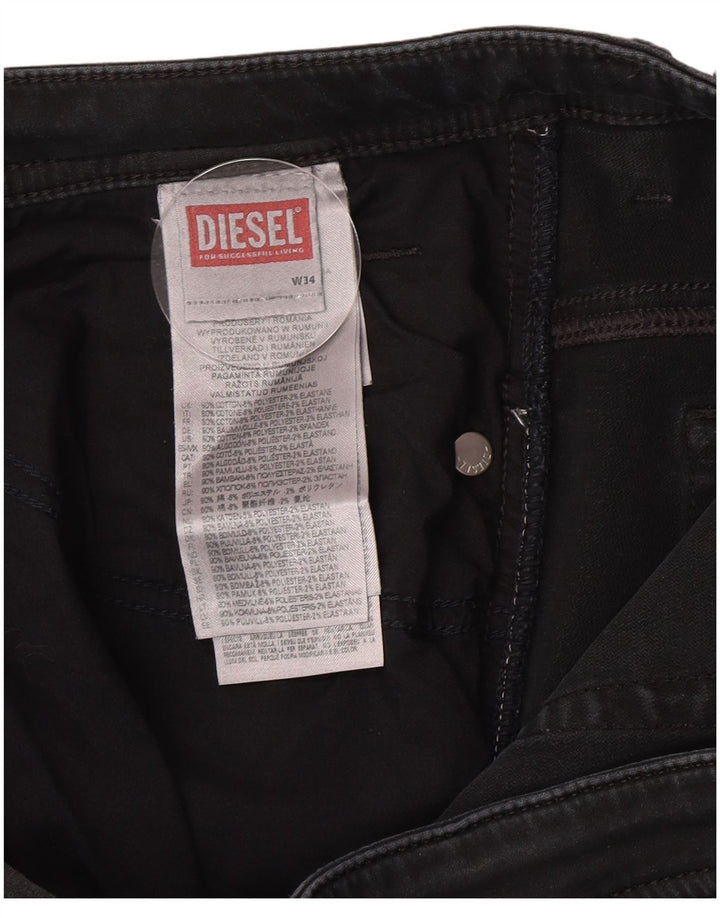 Blugi subțiri pentru bărbați Diesel W34 L32 bumbac gri