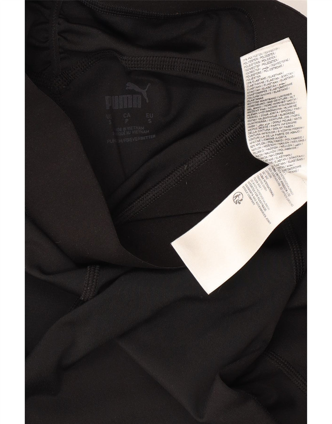 Leggings PUMA pentru femei Slim Fit UK 10 Poliester negru mic