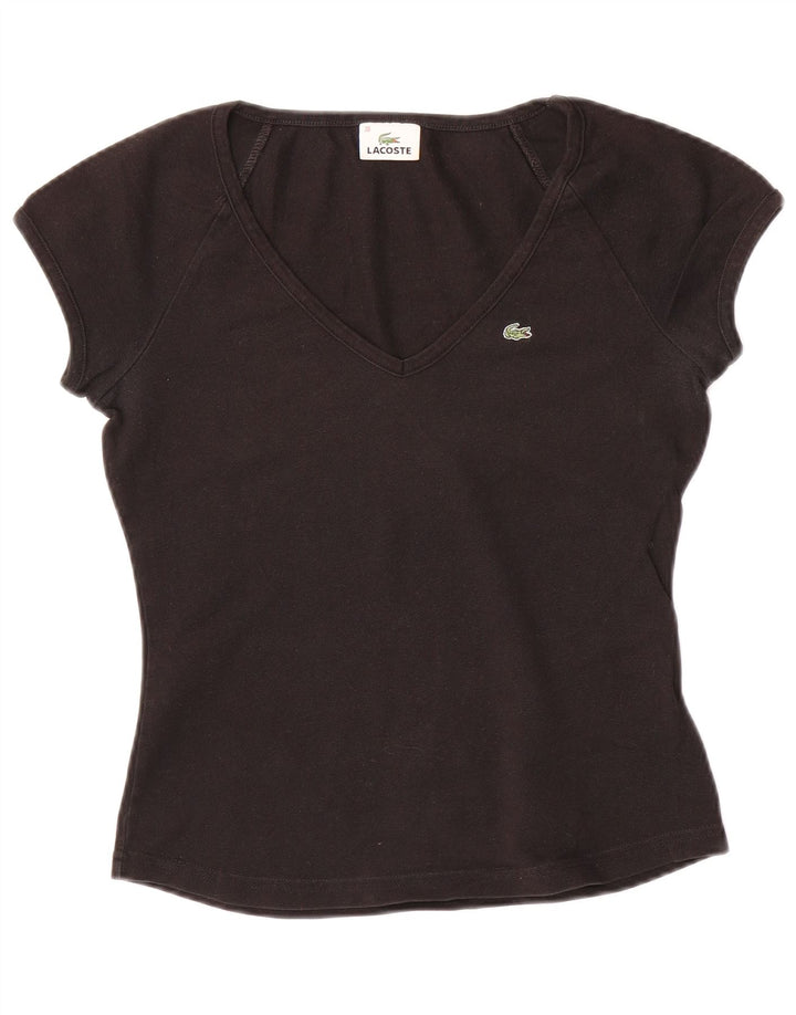 Tricou pentru femei LACOSTE Top Marimea 38 Bumbac Negru Mediu