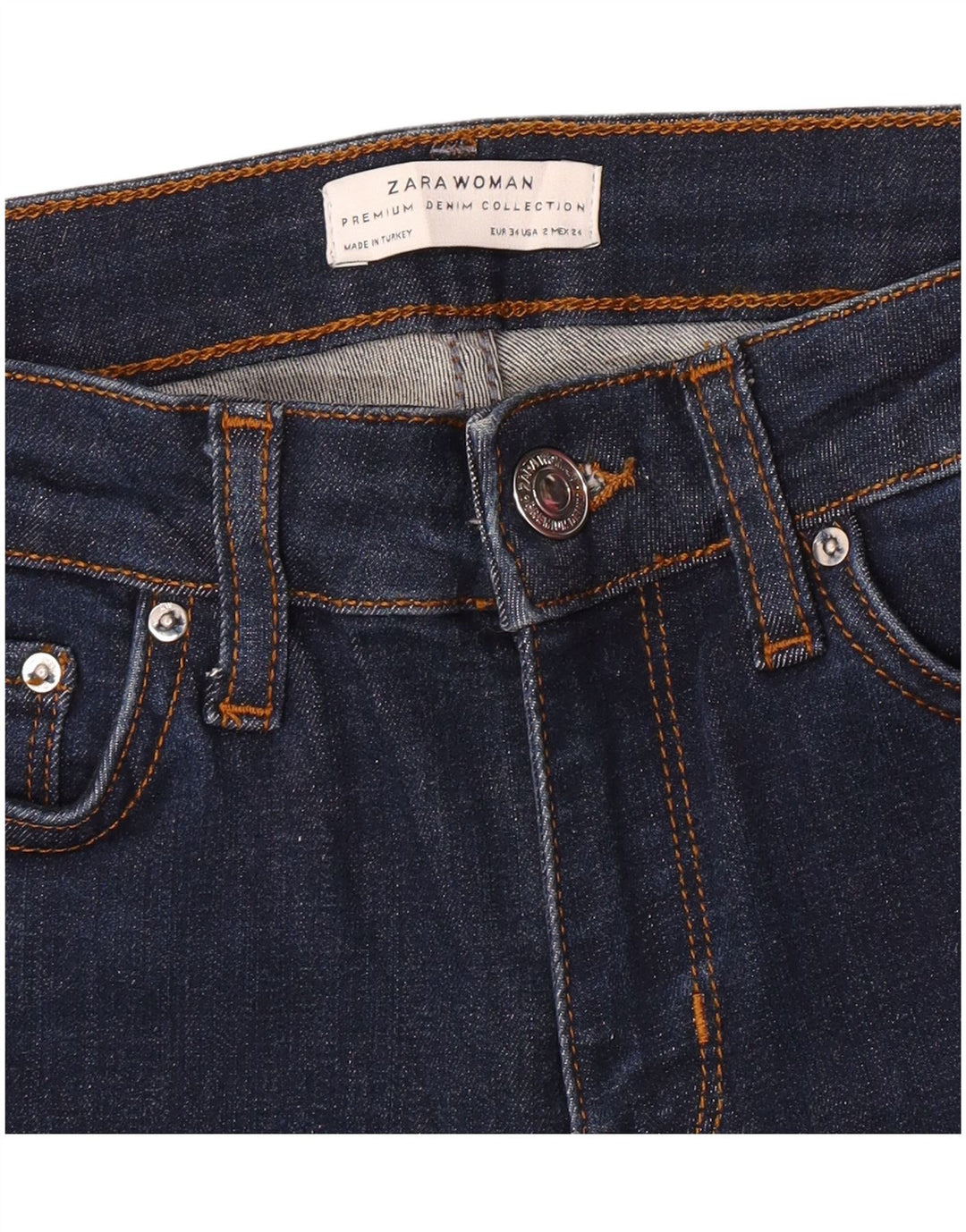 Blugi evazați pentru femei Zara EU 34 2XS L24 L31 Bleumarin