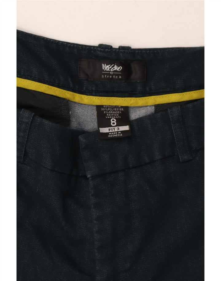 MOSSIMO Womens Stretch Chino Shorts US 8 Medium W30  Navy Blue Cotton Vintage Mossimo and Second-Hand Mossimo from Messina Hembry 
