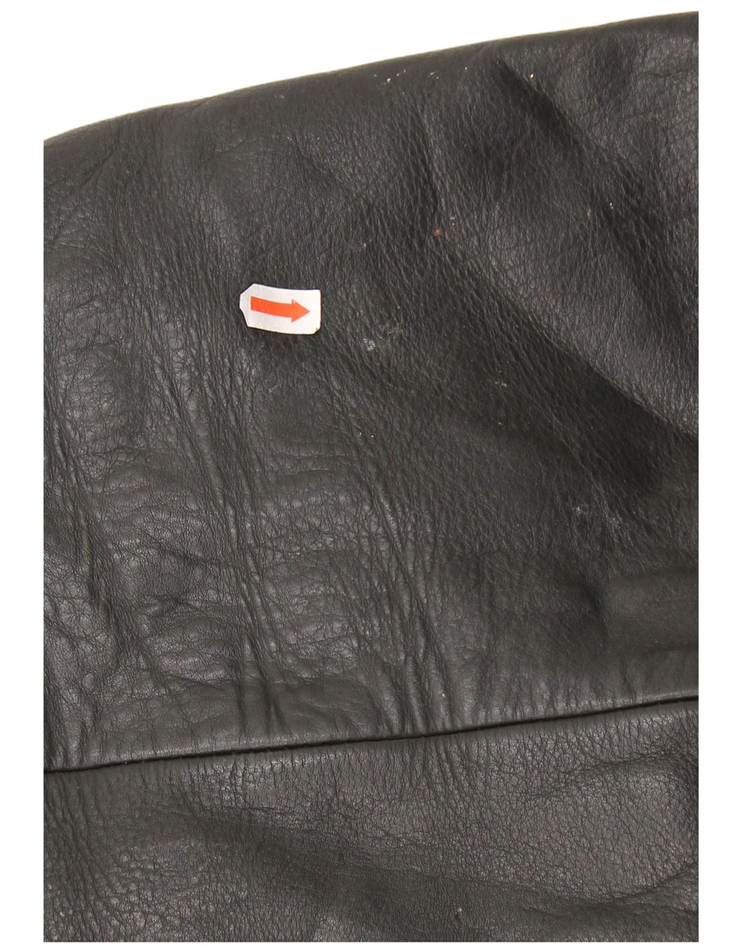 Jachetă de motociclist din piele vintage pentru femei UK 22 3XL din piele neagră