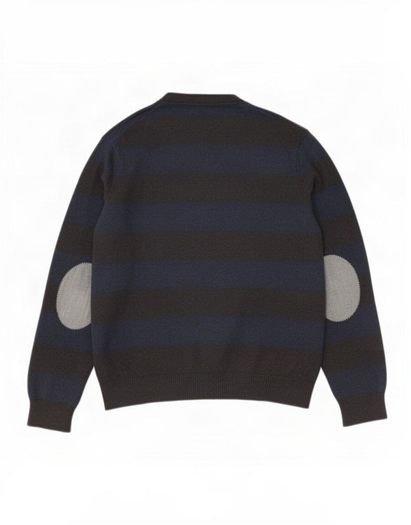 Pulover cardigan pentru bărbați Tommy Hilfiger, bumbac cu dungi gri mari