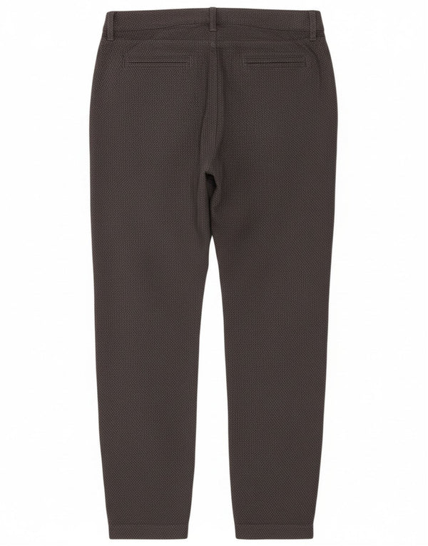 Pantaloni chino conici pentru femei Fat Face UK 10 Small W30 L29 Gri cu pete