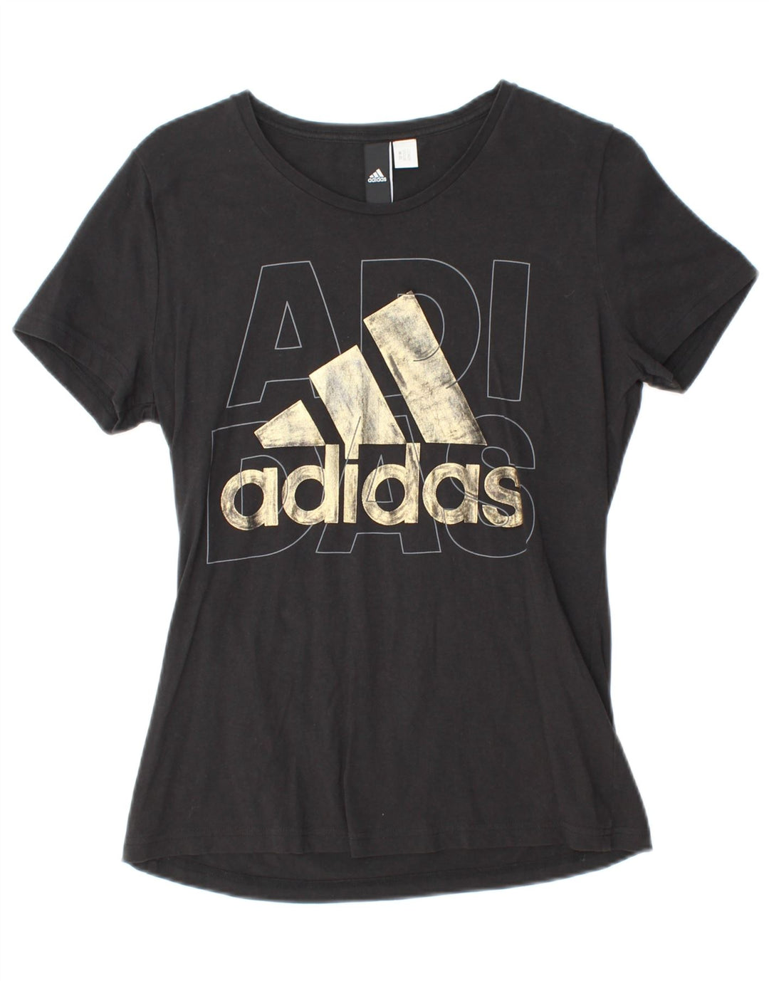 Tricou grafic ADIDAS pentru femei Top UK 12 Medium Negru