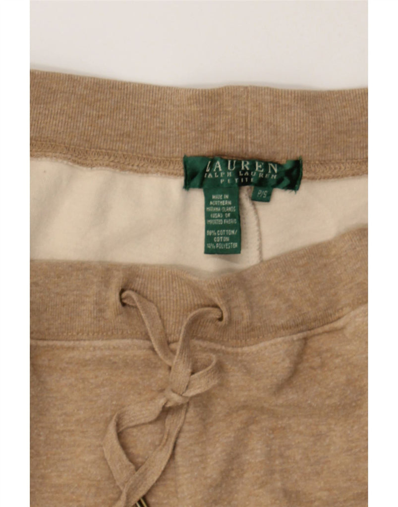 RALPH LAUREN Womens Tracksuit Trousers UK 10 Small  Beige Cotton Vintage Ralph Lauren and Second-Hand Ralph Lauren from Messina Hembry 