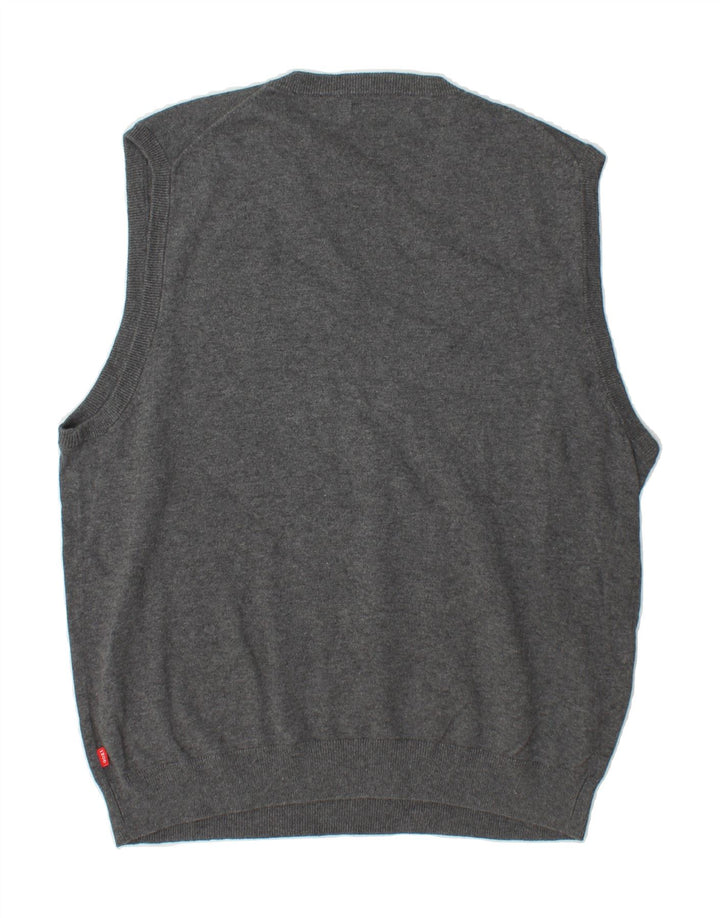 IZOD Mens Vest Tank Top Large Grey Vintage Izod and Second-Hand Izod from Messina Hembry 