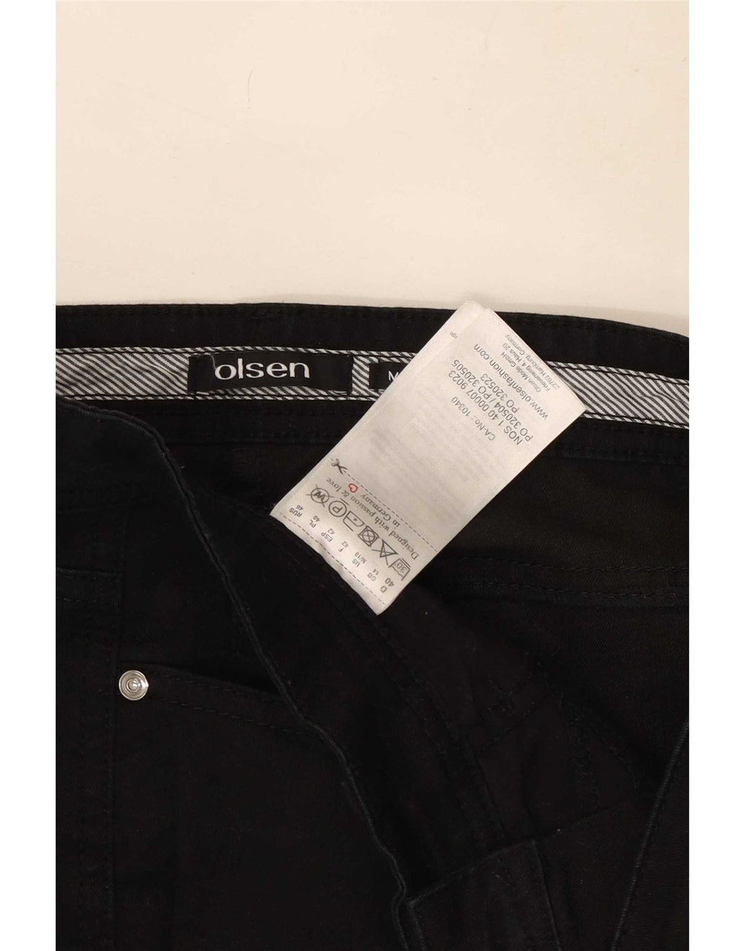 Blugi slim pentru femei Olsen UK 14 Medium W30 L30 Negri